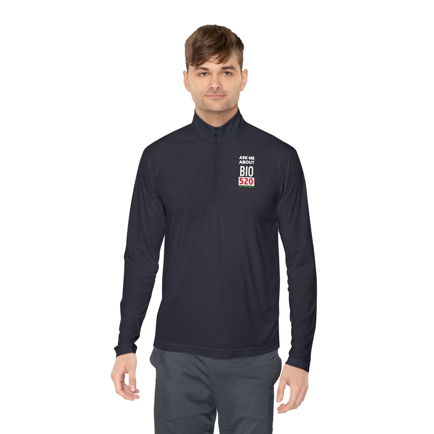 Quarter-Zip Pullover — "Ask Me About BIO 520" Promotional Pullover