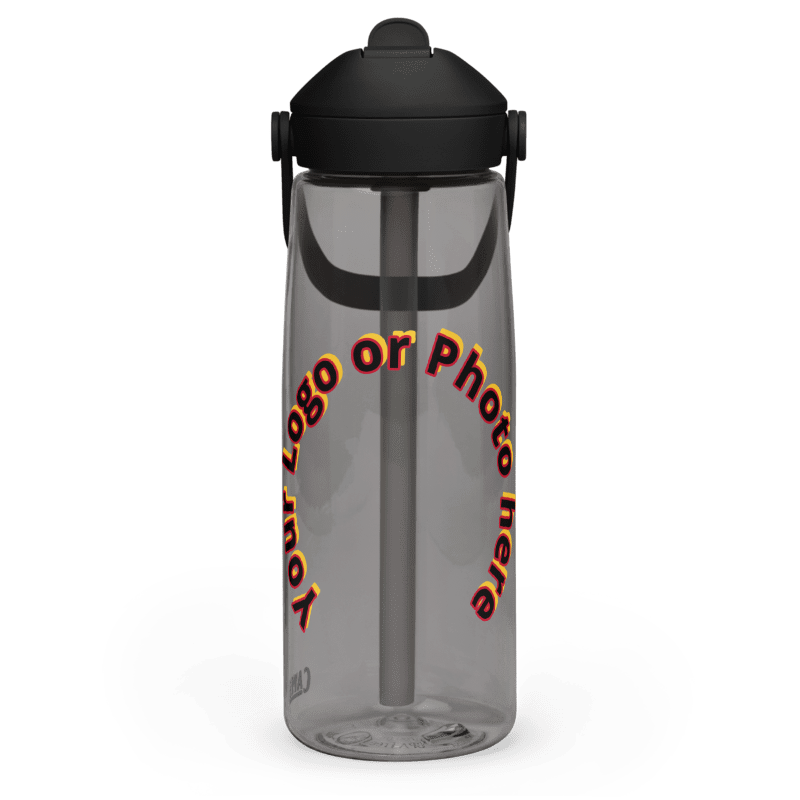 Custom Flip straw water bottle with your logo or photo
