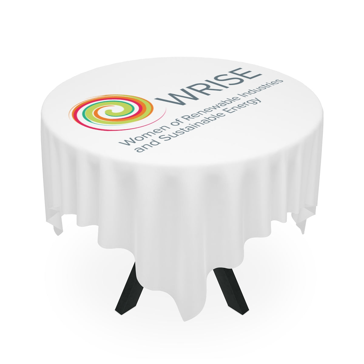 WRISE Logo Tablecloth — Women of Renewable Industries & Sustainable Energy Branded Table Cover