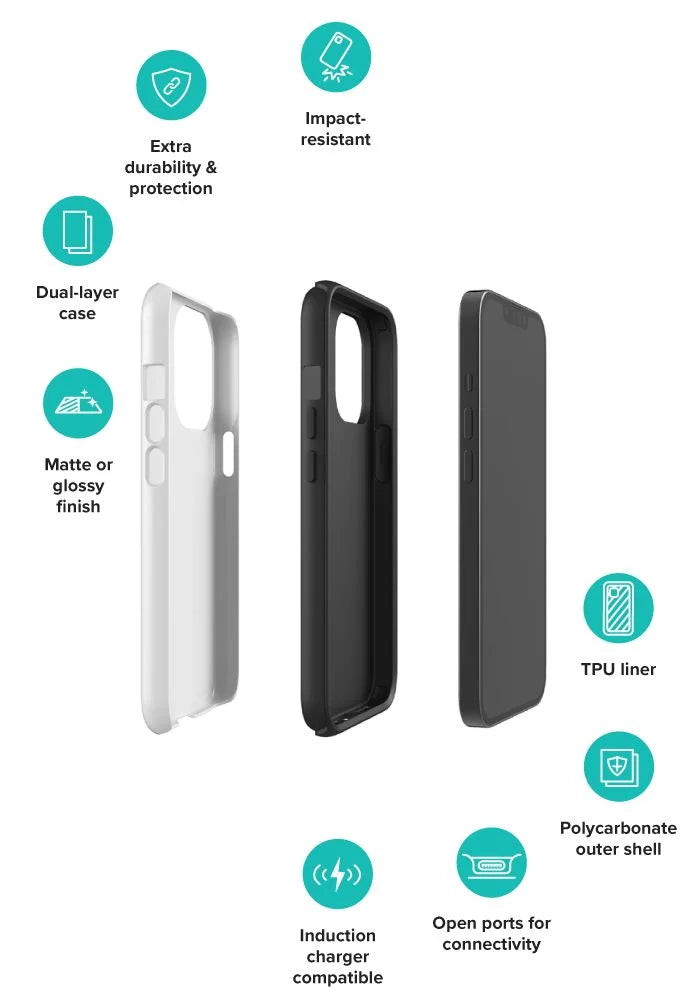 Custom photo or logo on our Tough Case for iPhone®