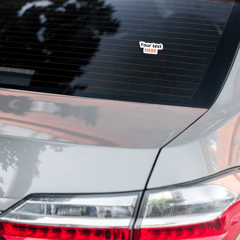 Vinyl custom Bubble-free stickers die cut to shape