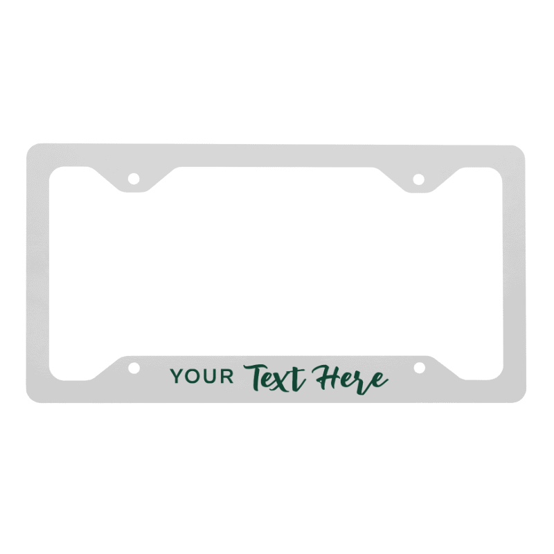 Custom Metal license plate frame with you design online