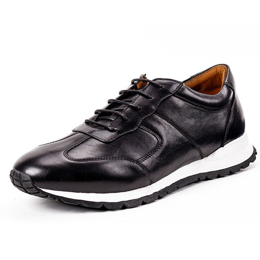 Handmade Men's Lace-up Leather Shoes