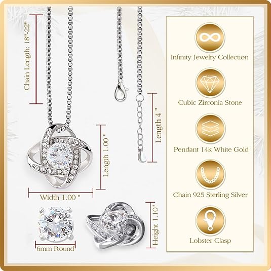Make Your Wife Feel Special with This Exquisite Necklace and a Romantic Message. Delivered in a Classy Gift Box. A Lovely Gift for Your Soulmate on Her Birthday, Valentine's Day, or Just Because. Fast Shipping Guaranteed.