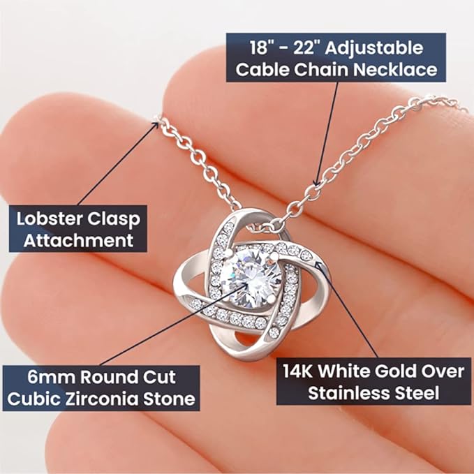 Make Your Wife Feel Special with This Exquisite Necklace and a Romantic Message. Delivered in a Classy Gift Box. A Lovely Gift for Your Soulmate on Her Birthday, Valentine's Day, or Just Because. Fast Shipping Guaranteed.