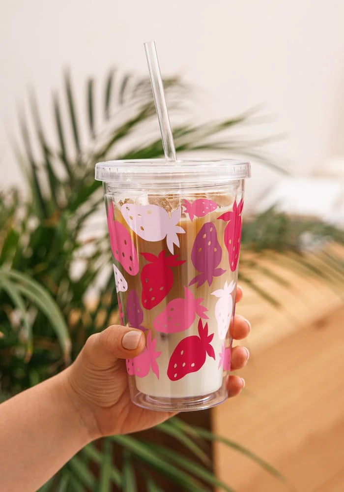 Design custom Clear plastic tumbler