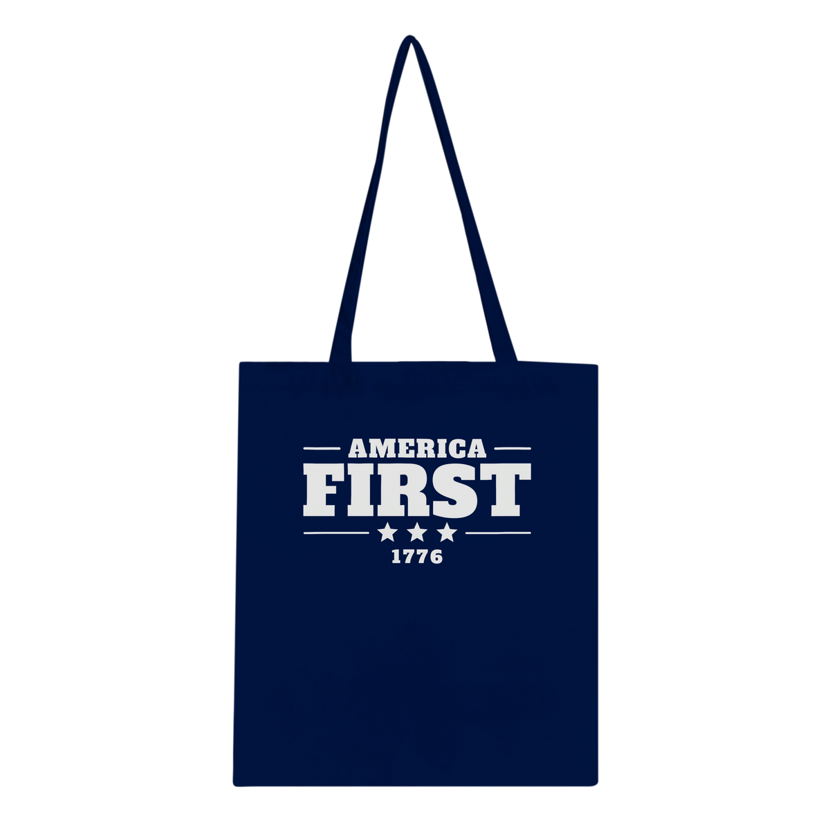 America First 1776 Classic Tote Navy front | True American