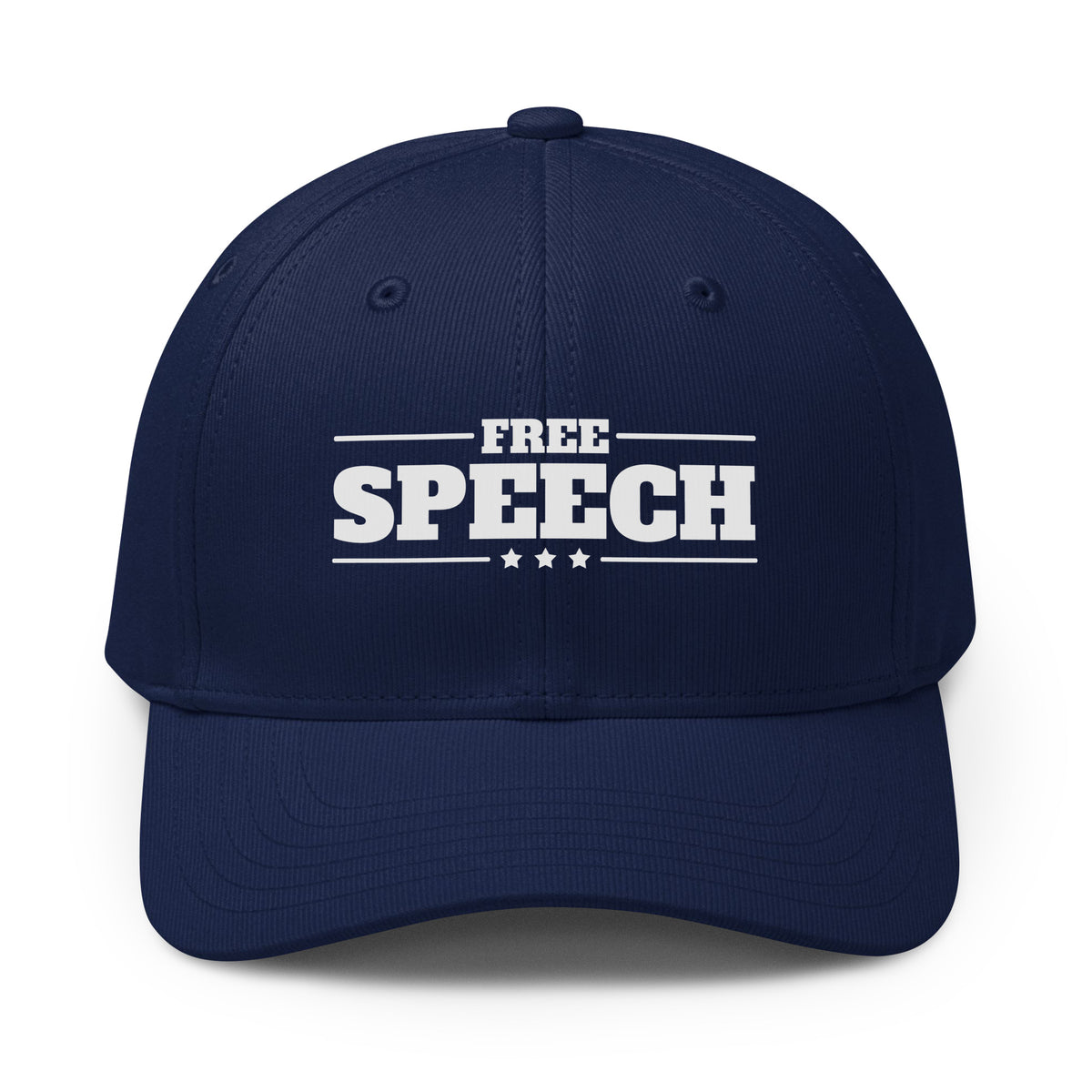 Free Speech Printed Cap Team Navy front | True American