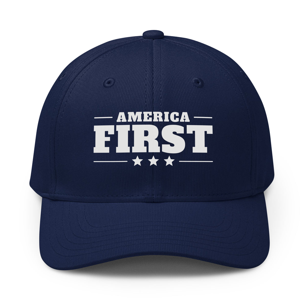 America First Classic Printed Adidas Cap Team Navy front | True American