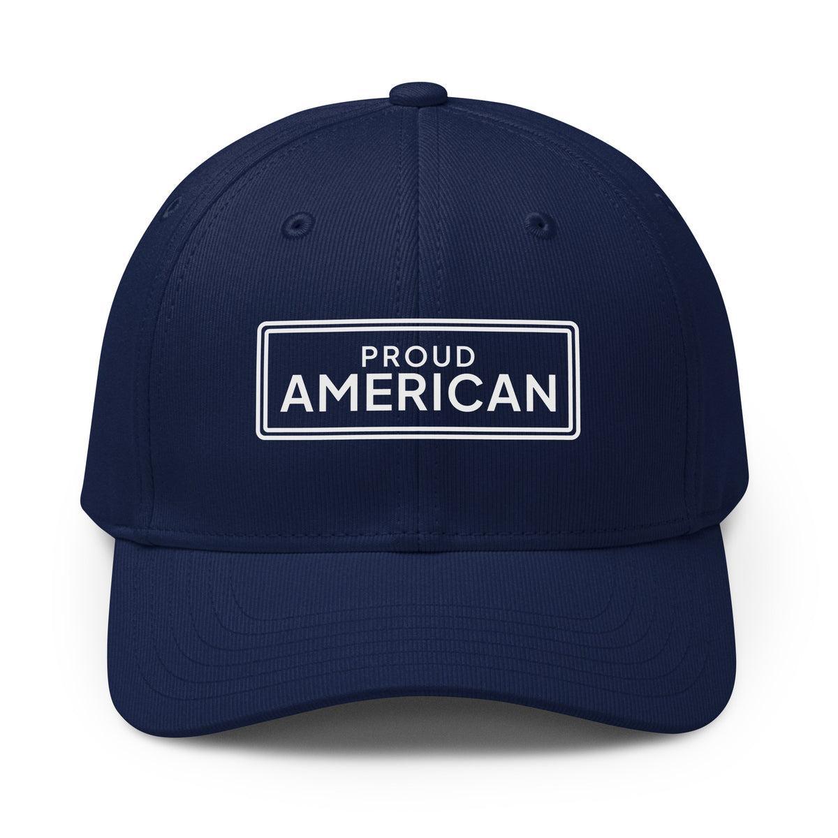Proud American Framed Printed adidas Cap Team Navy front | True American