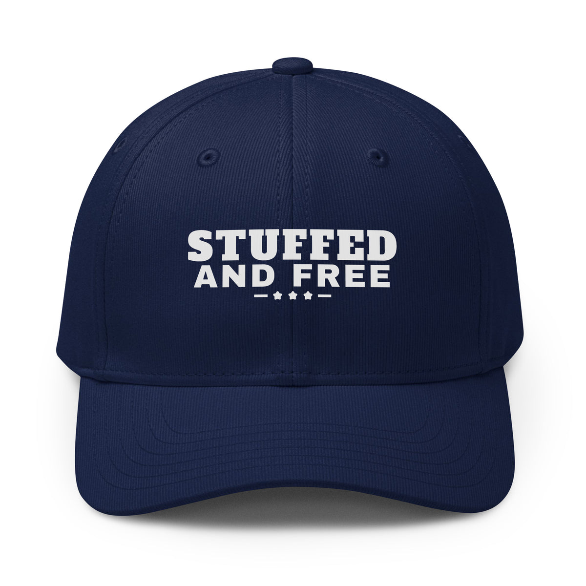 Stuffed and Free cap, blue, front | True American