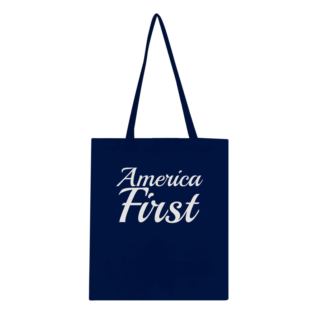 America First Brush Classic Tote Navy front | True American