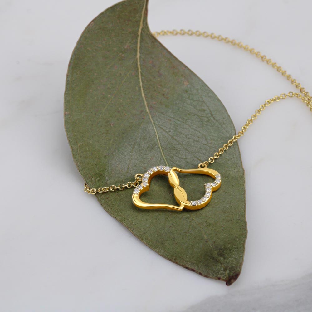 Hand Made Valentine's Gift for Your Wife 10K Solid Yellow Gold Love Knot Necklace. Fast Shipping Guaranteed