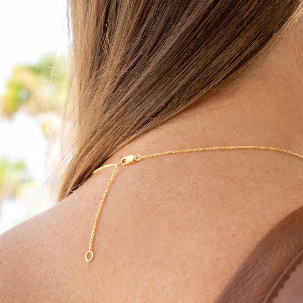 Hand Made Valentine's Gift for Your Wife 10K Solid Yellow Gold Love Knot Necklace. Fast Shipping Guaranteed