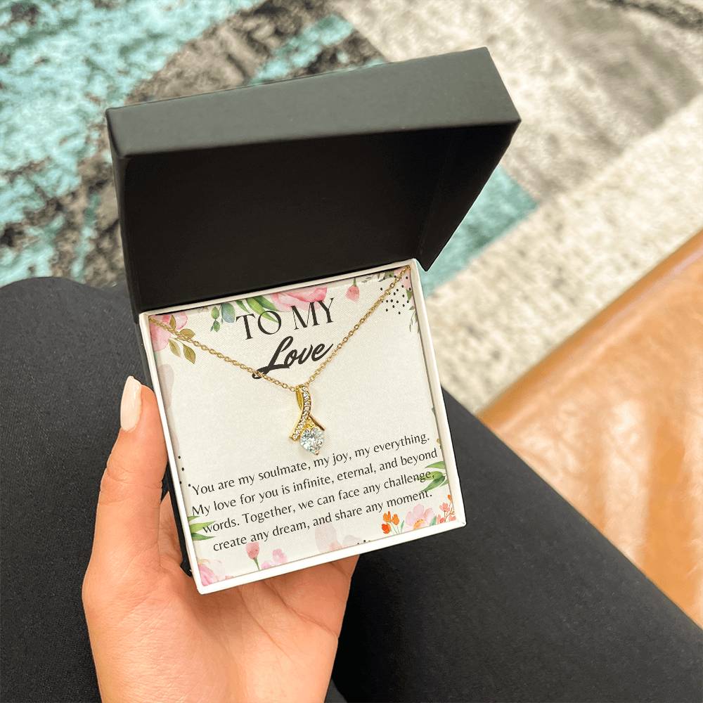 Surprise Your Love with This Necklace and a Sweet Message. Comes in an Elegant Gift Box. A Charming Gift for Your Soulmate on Her Birthday, Valentine's Day, or Any Day. Fast Shipping Guaranteed