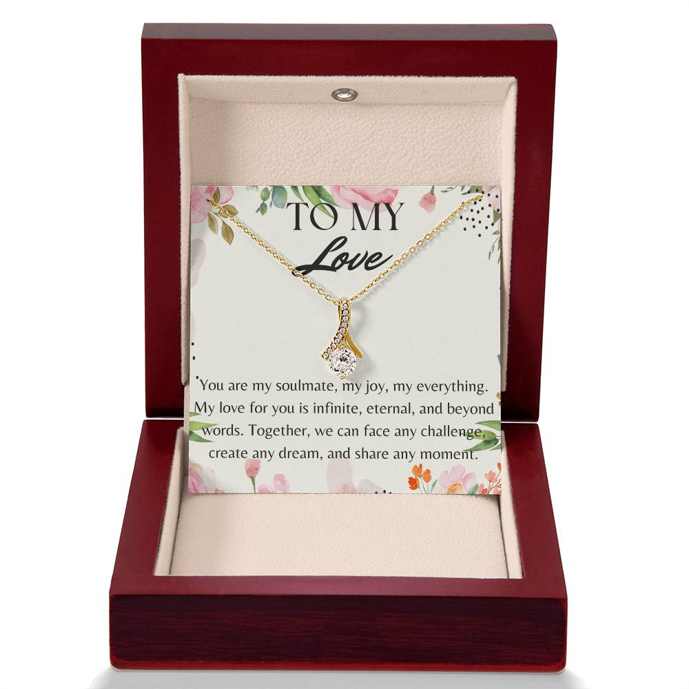Surprise Your Love with This Necklace and a Sweet Message. Comes in an Elegant Gift Box. A Charming Gift for Your Soulmate on Her Birthday, Valentine's Day, or Any Day. Fast Shipping Guaranteed