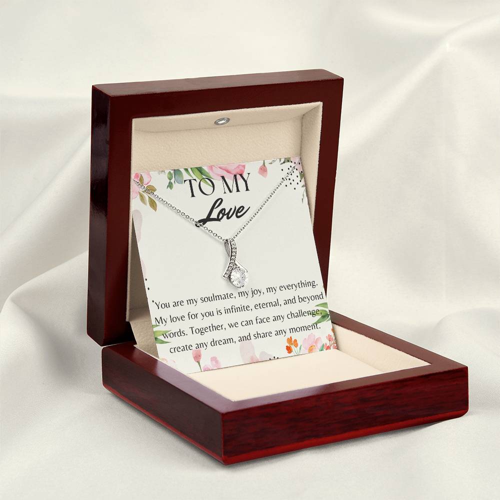 Surprise Your Love with This Necklace and a Sweet Message. Comes in an Elegant Gift Box. A Charming Gift for Your Soulmate on Her Birthday, Valentine's Day, or Any Day. Fast Shipping Guaranteed