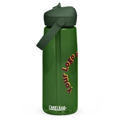 Custom Flip straw water bottle with your logo or photo