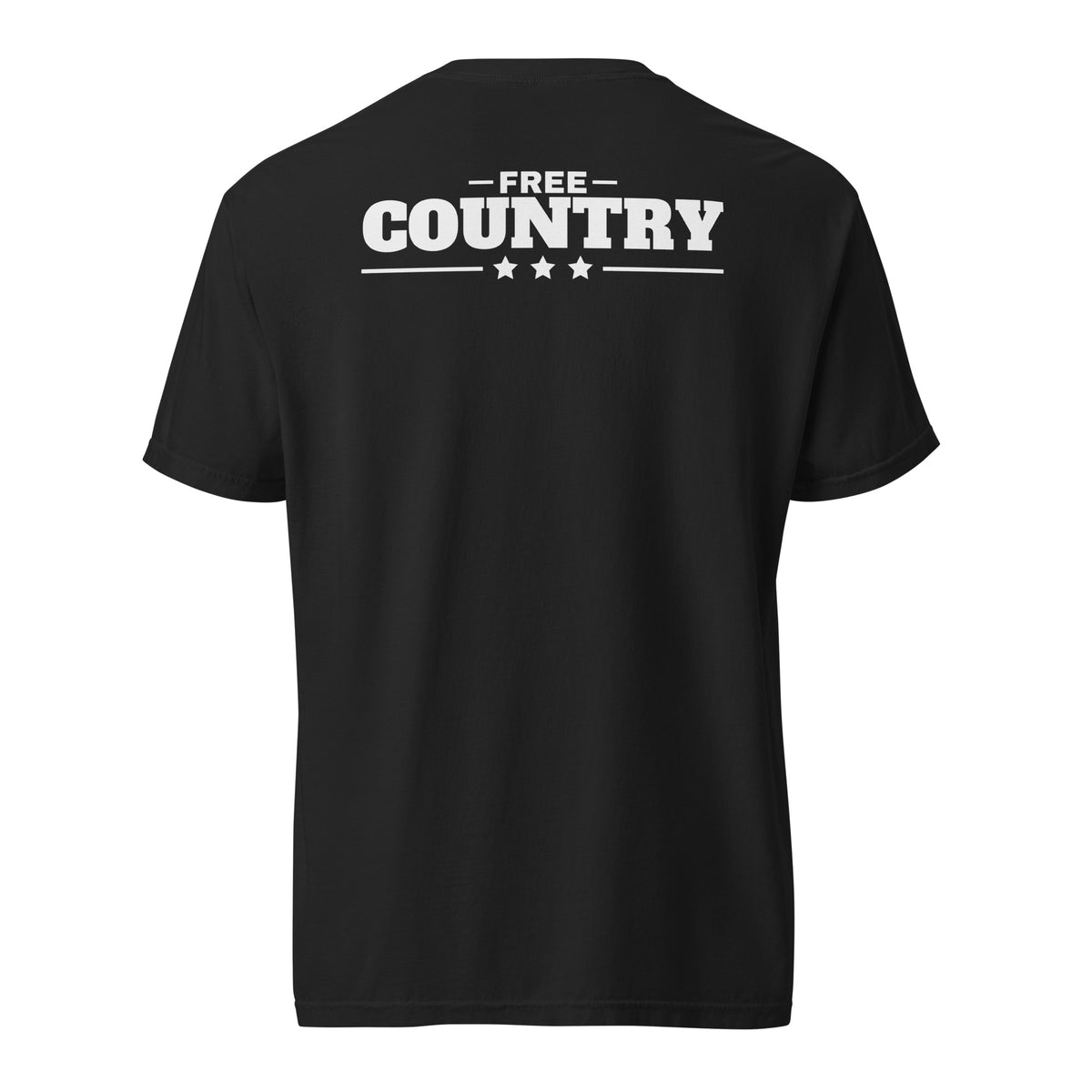 Free Speech / Free Country Tee Black flat back | True American