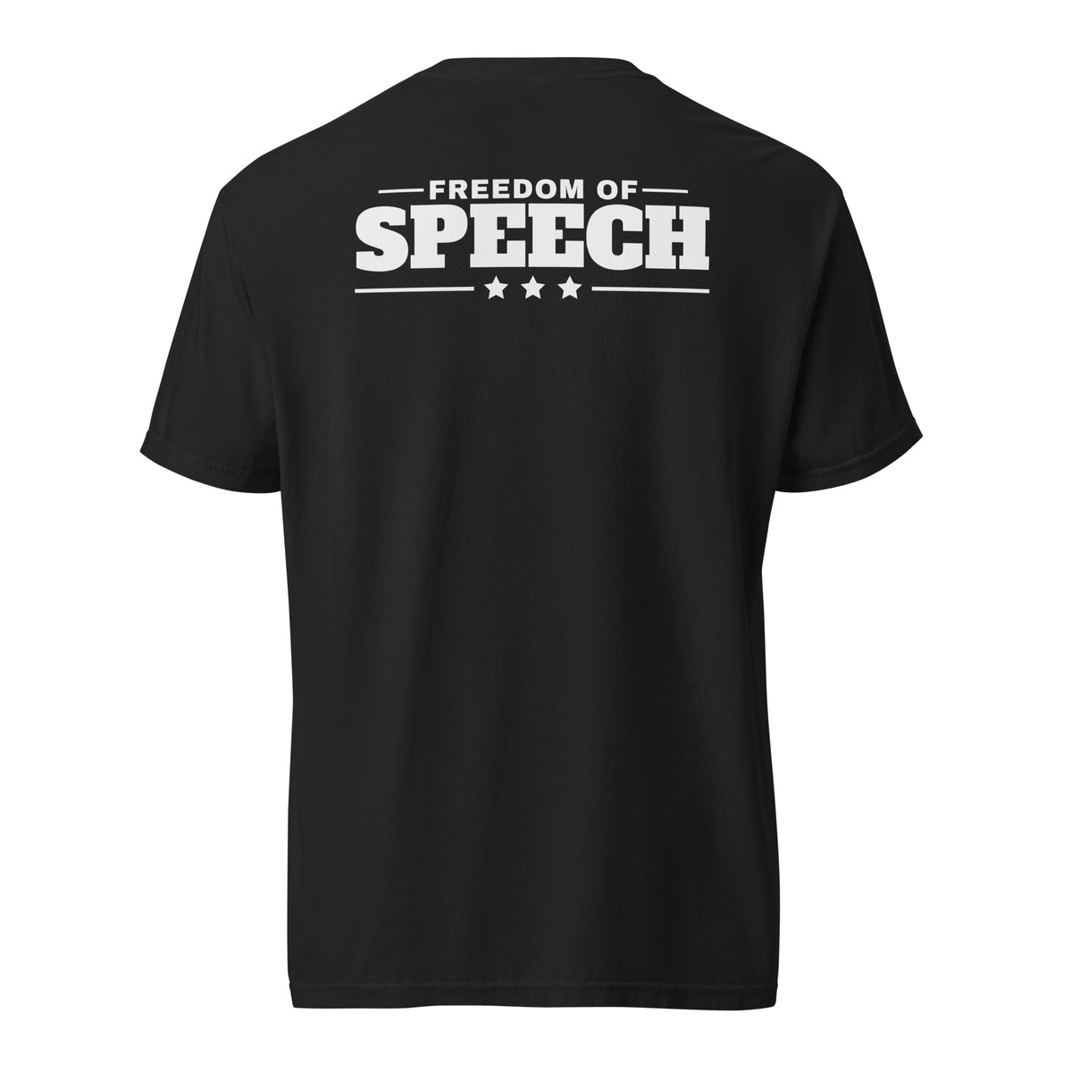 First Amendment Right / Freedom of Speech DTG Tee Black flat back | True American