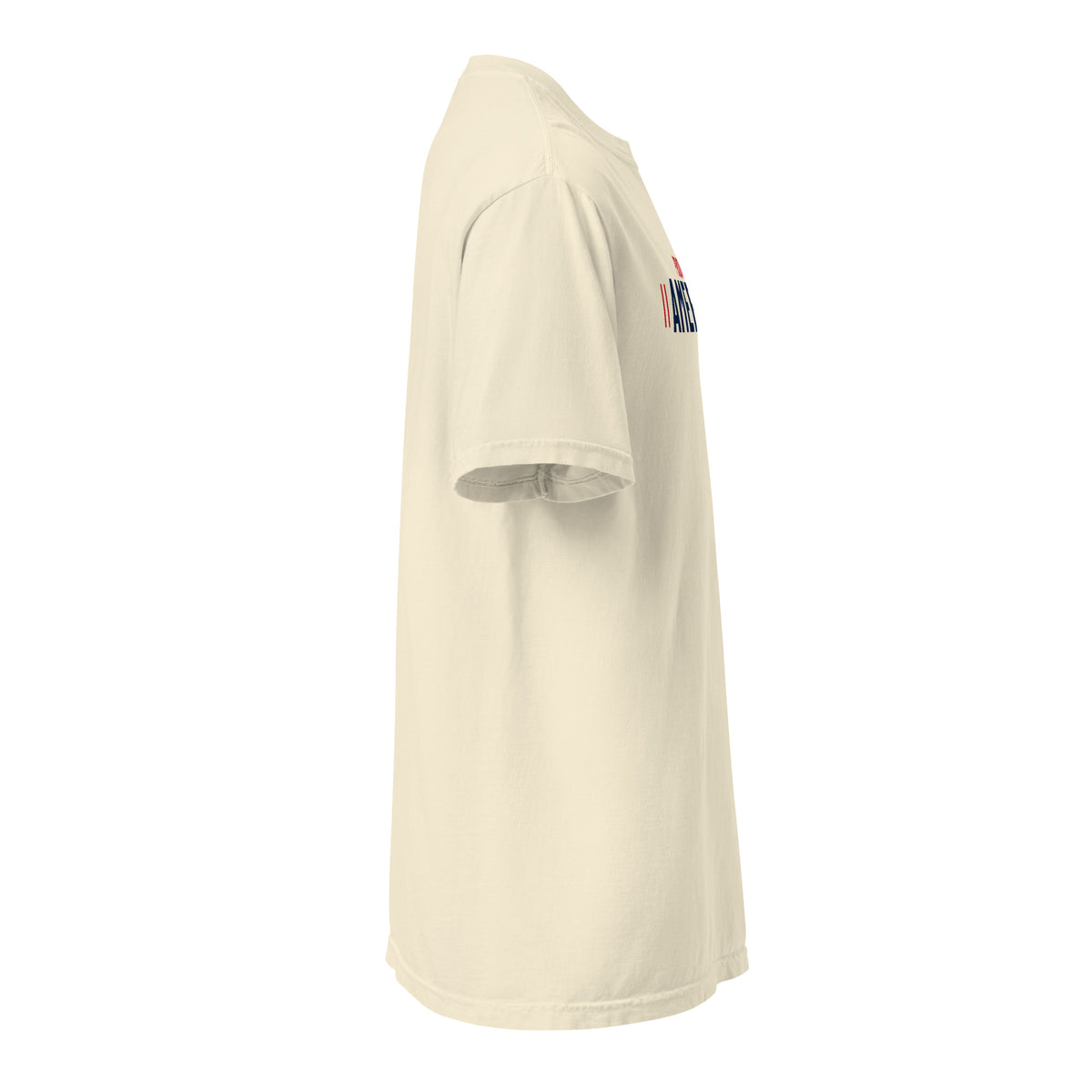 Proud American Sport Heavyweight Tee - Light Ivory right side | True American