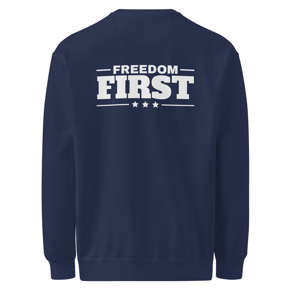 America First / Freedom First Crewneck Navy flat back | True American