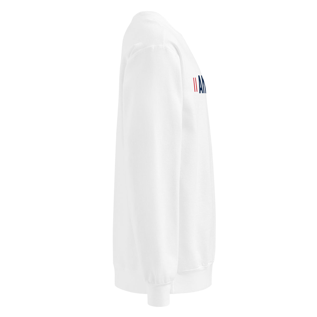Proud American Sport Crewneck Sweatshirt - Light White right side | True American