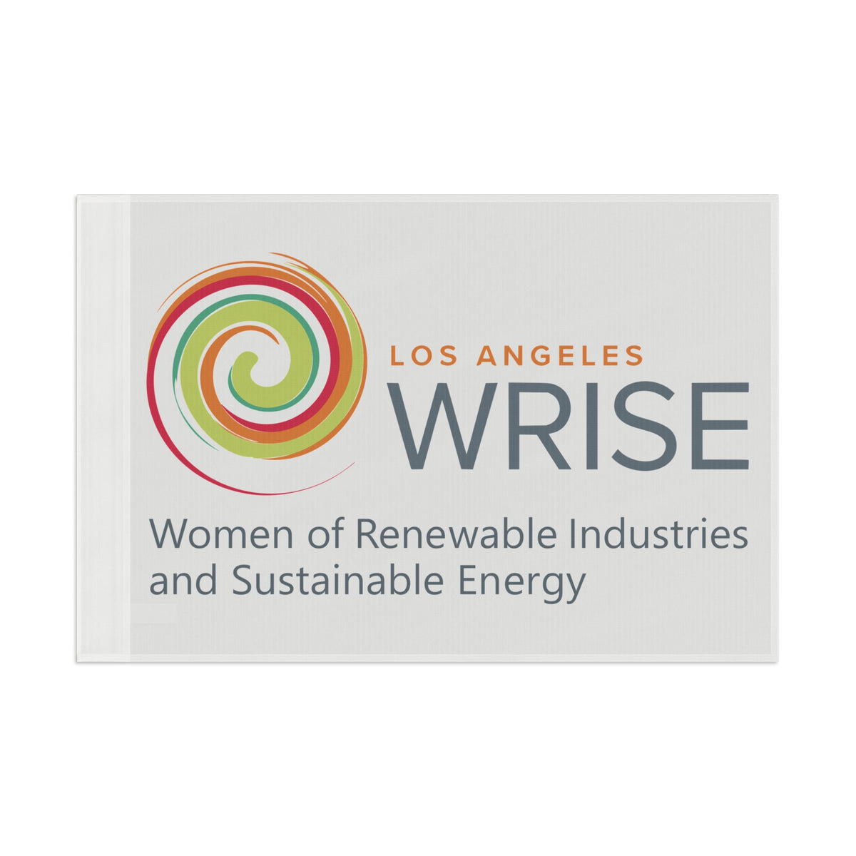 Los Angeles WRISE Flag - Women of Renewable Industries & Sustainable Energy Banner