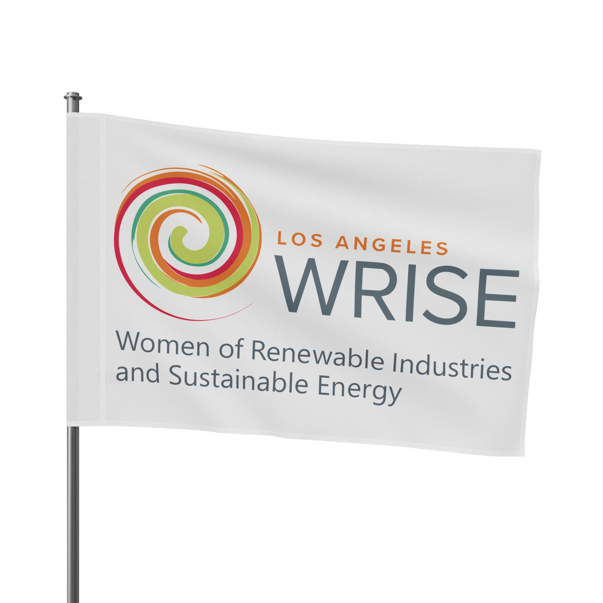 Los Angeles WRISE Flag - Women of Renewable Industries & Sustainable Energy Banner