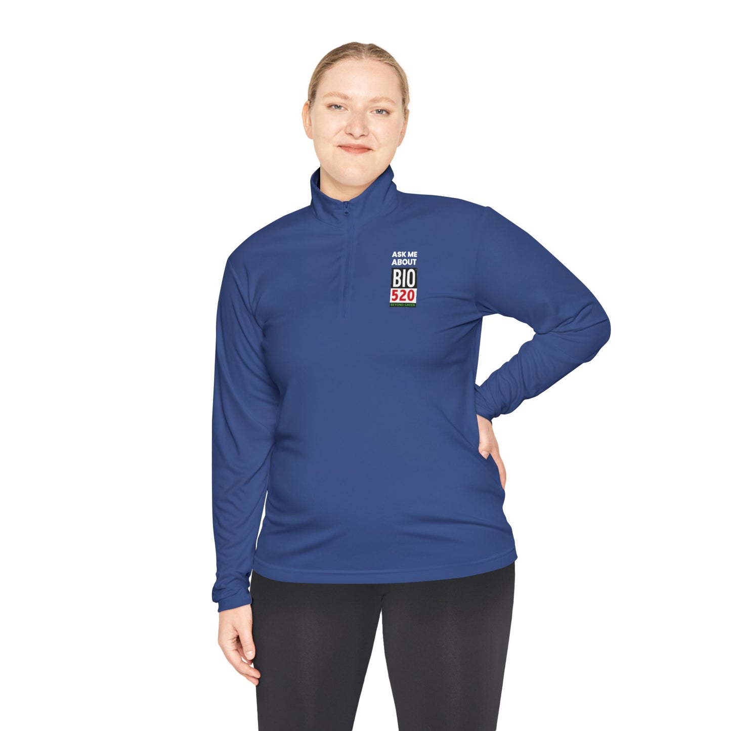 Quarter-Zip Pullover — "Ask Me About BIO 520" Promotional Pullover