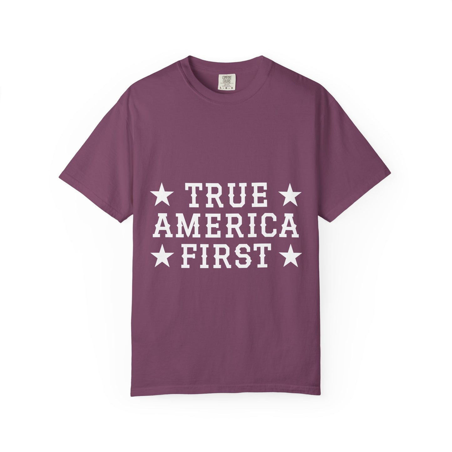 Personalized True American T-Shirt - Customized Patriotic USA Flag Shirt
