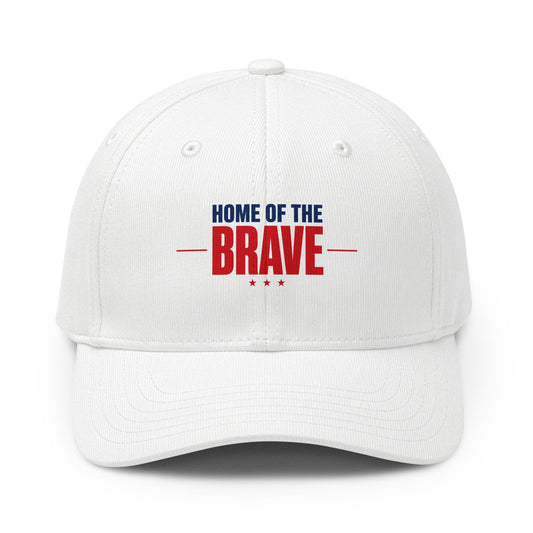 Home of the Brave Baseball Cap, Patriotic Adjustable Hat | True American