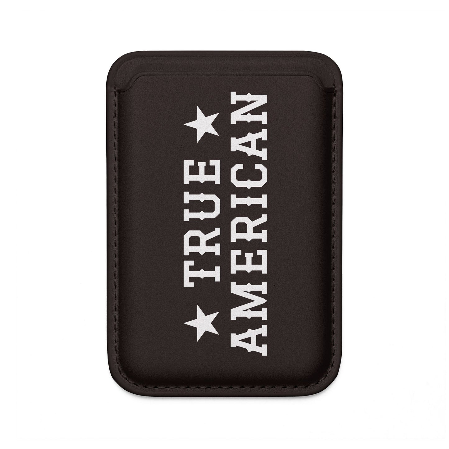 True American Vegan MagSafe Wallet — Slim Card Holder with Stars