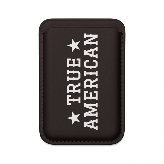 True American Vegan MagSafe Wallet — Slim Card Holder with Stars