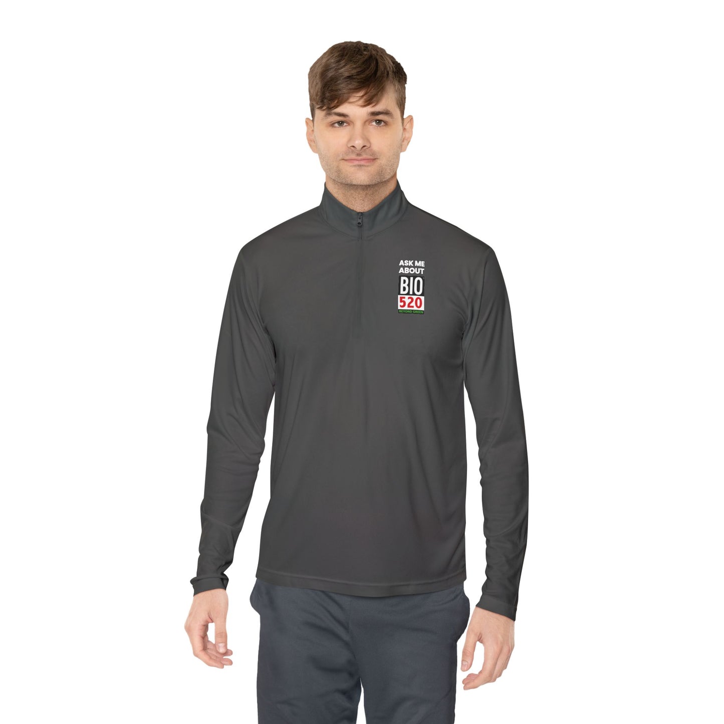 Quarter-Zip Pullover — "Ask Me About BIO 520" Promotional Pullover