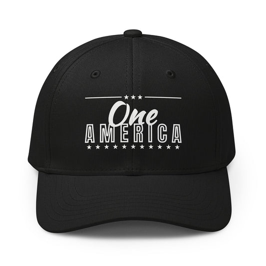 One America Adidas Cap, Black / White