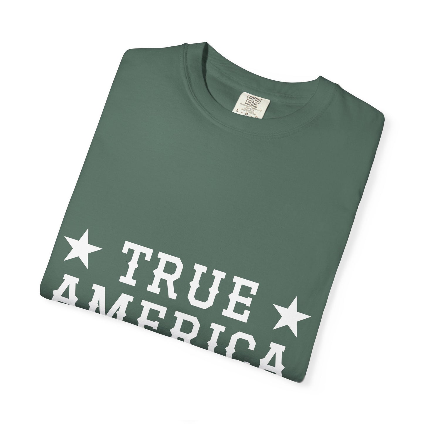 Personalized True American T-Shirt - Customized Patriotic USA Flag Shirt