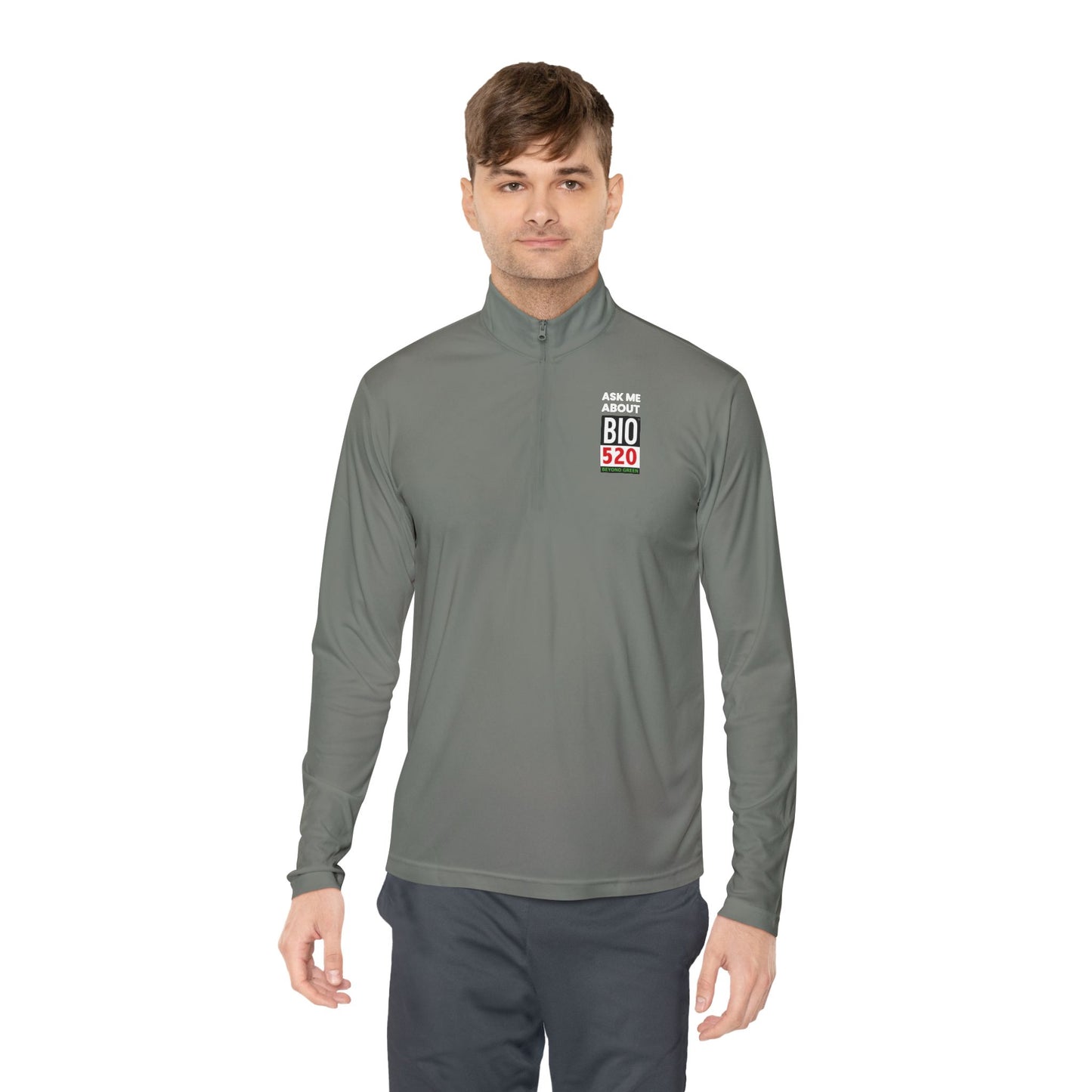 Quarter-Zip Pullover — "Ask Me About BIO 520" Promotional Pullover