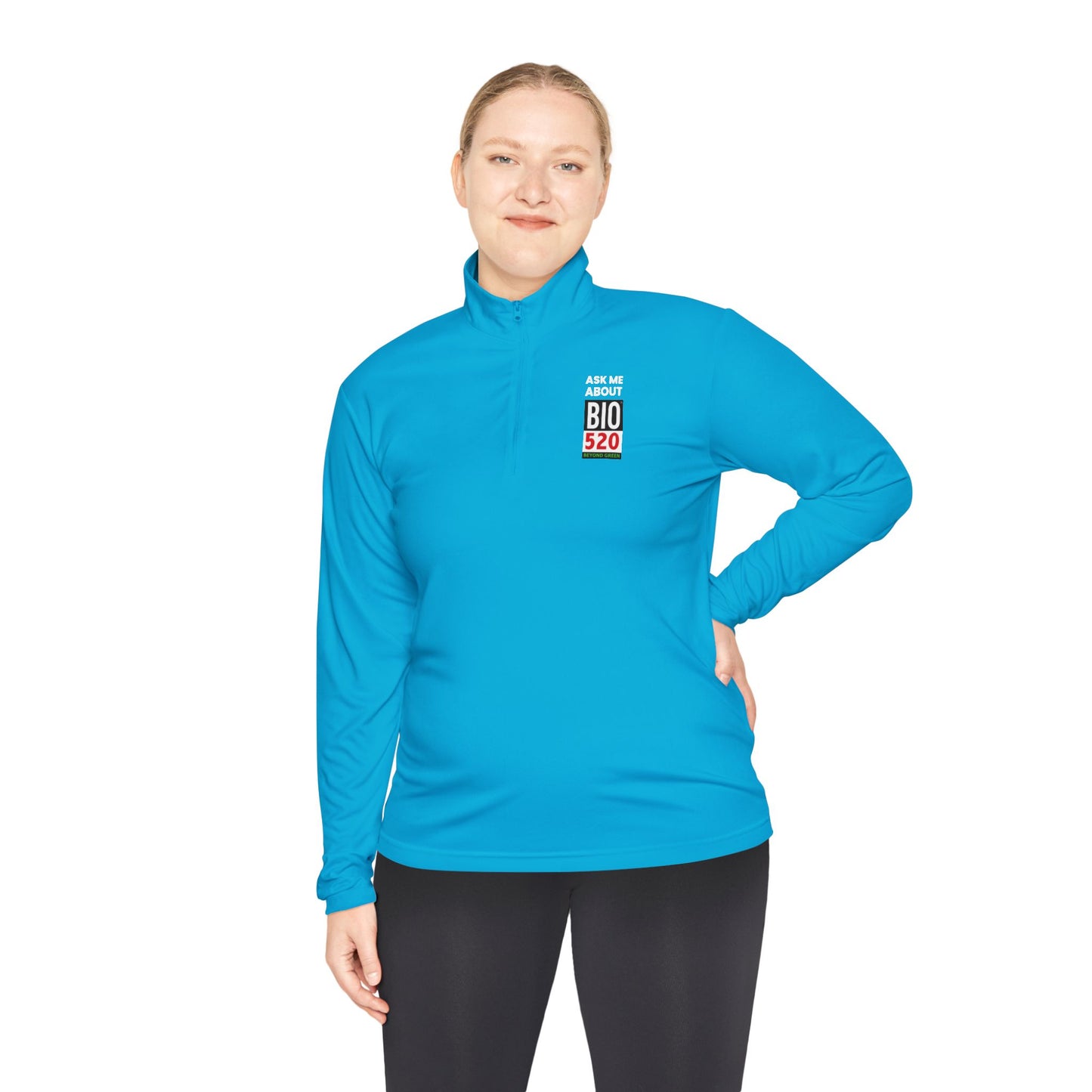 Quarter-Zip Pullover — "Ask Me About BIO 520" Promotional Pullover