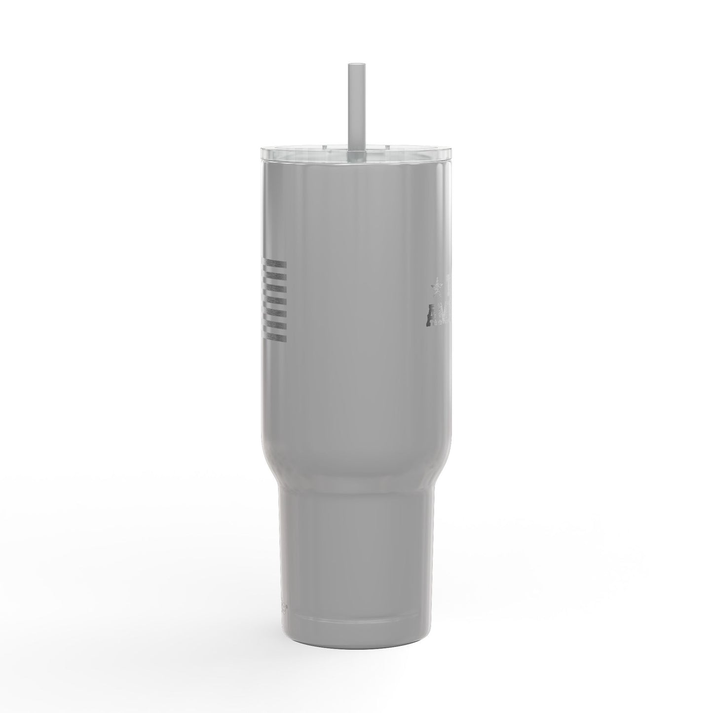 40oz Engraved Insulated Tumbler CUP – TRUE American and Flag Design, Travel Mug with Lid