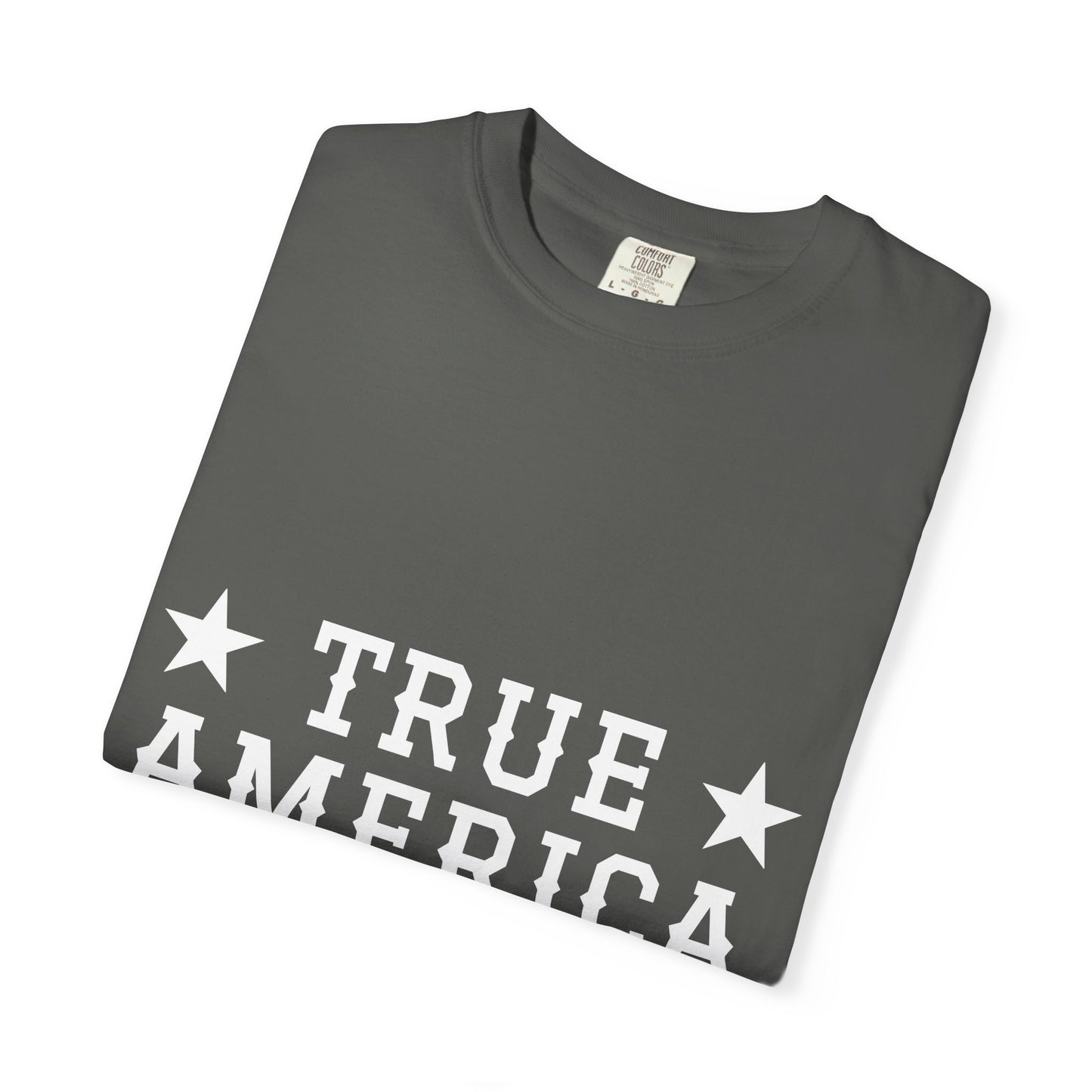 Personalized True American T-Shirt - Customized Patriotic USA Flag Shirt