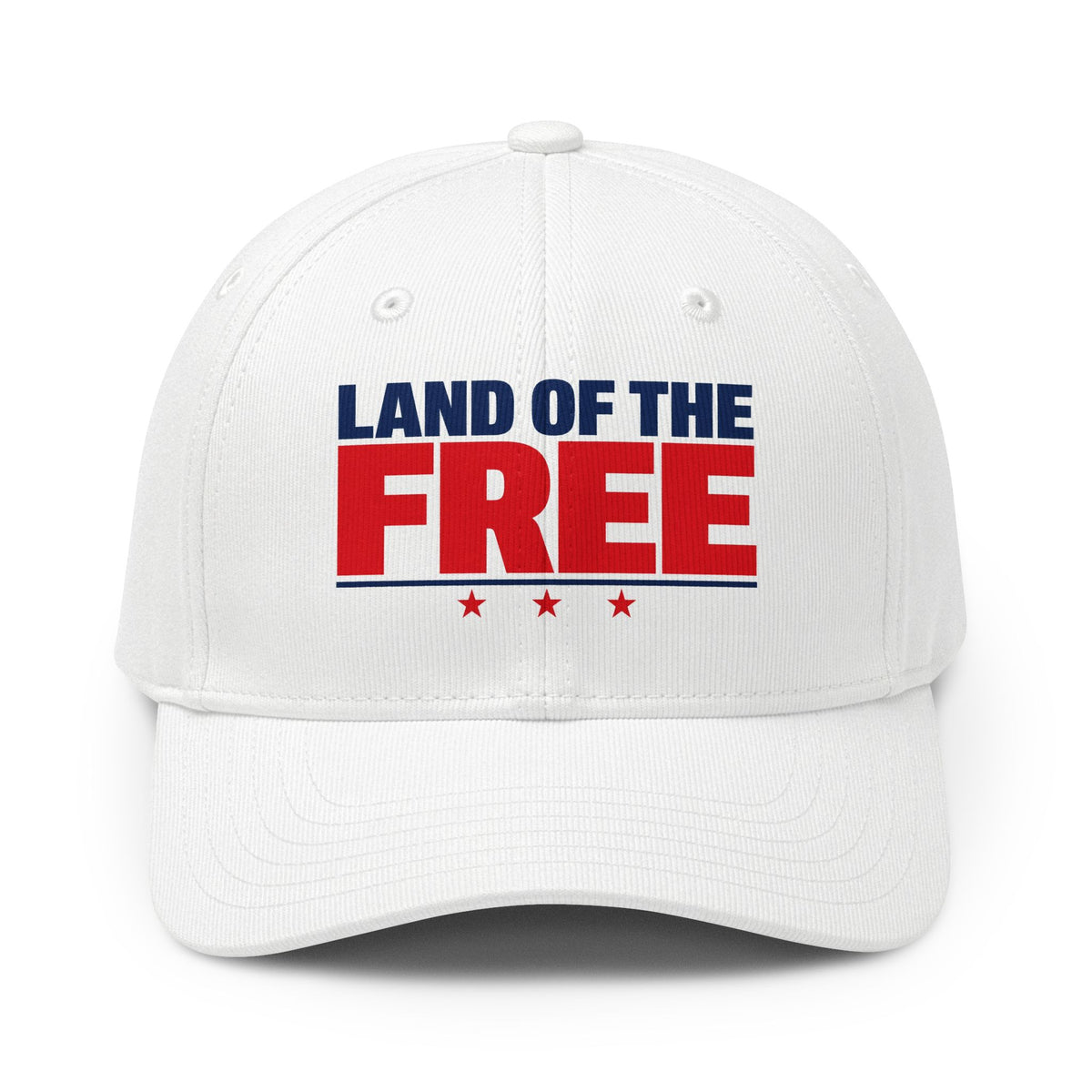 Land of the Free Baseball Cap — Patriotic Adjustable Hat