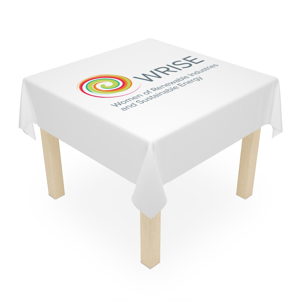 WRISE Logo Tablecloth — Women of Renewable Industries & Sustainable Energy Branded Table Cover