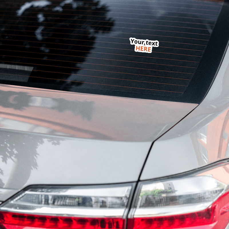 Vinyl custom Bubble-free stickers die cut to shape