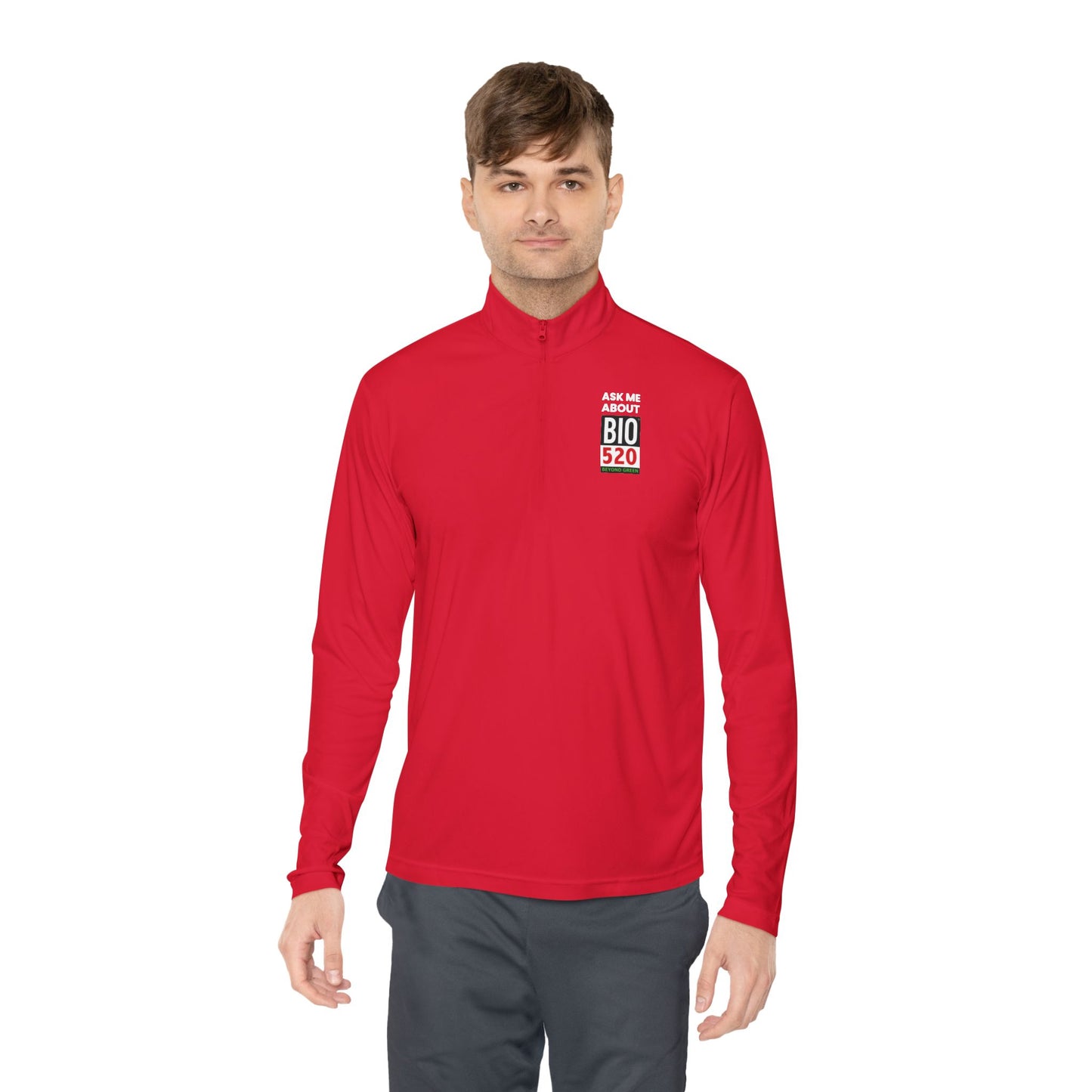 Quarter-Zip Pullover — "Ask Me About BIO 520" Promotional Pullover