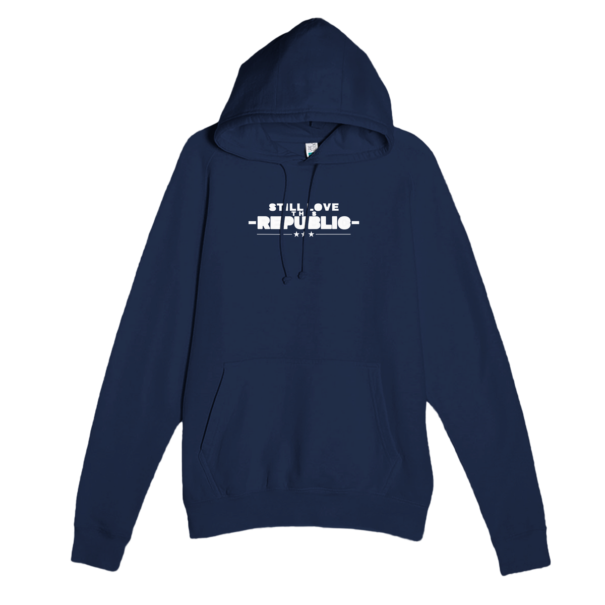 Still Love This Republic Hoodie Navy front | True American