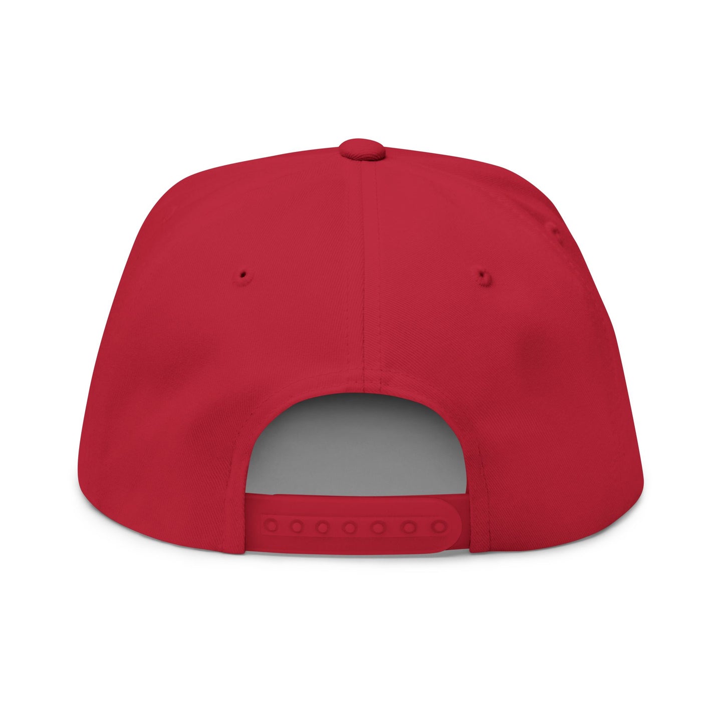 "Real America First" Embroidered Patriotic Snapback Flat Bill Cap | Five-Panel High-Profile