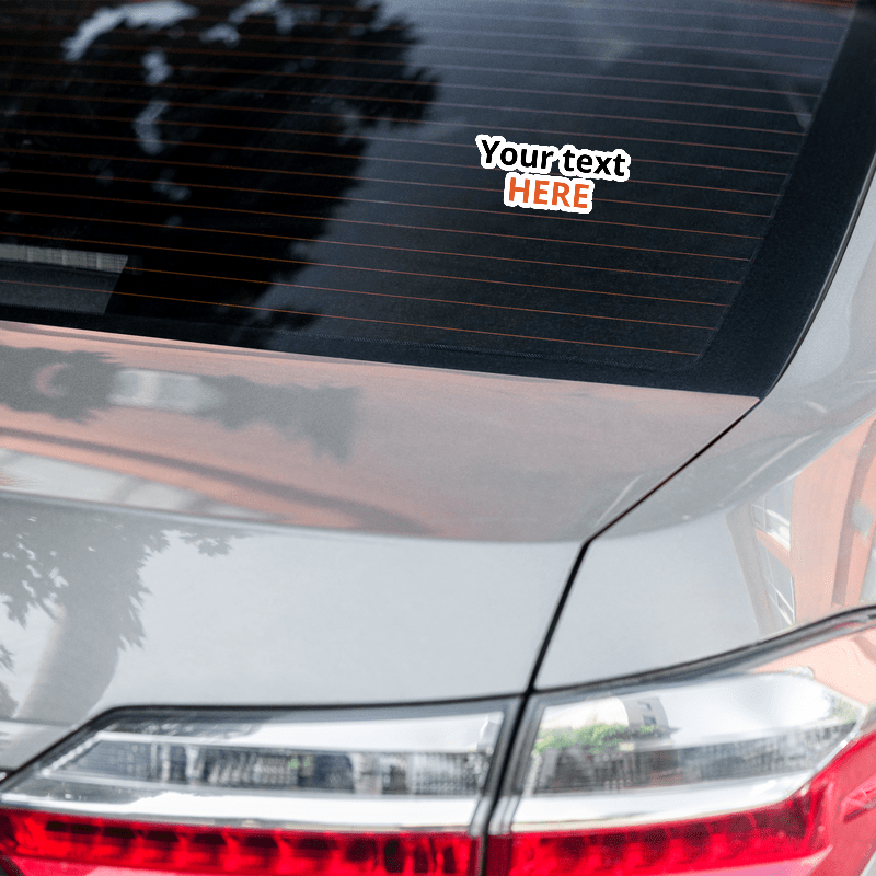 Vinyl custom Bubble-free stickers die cut to shape
