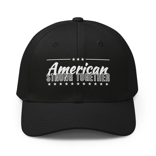 American Strong Together Adidas Cap, Black / White