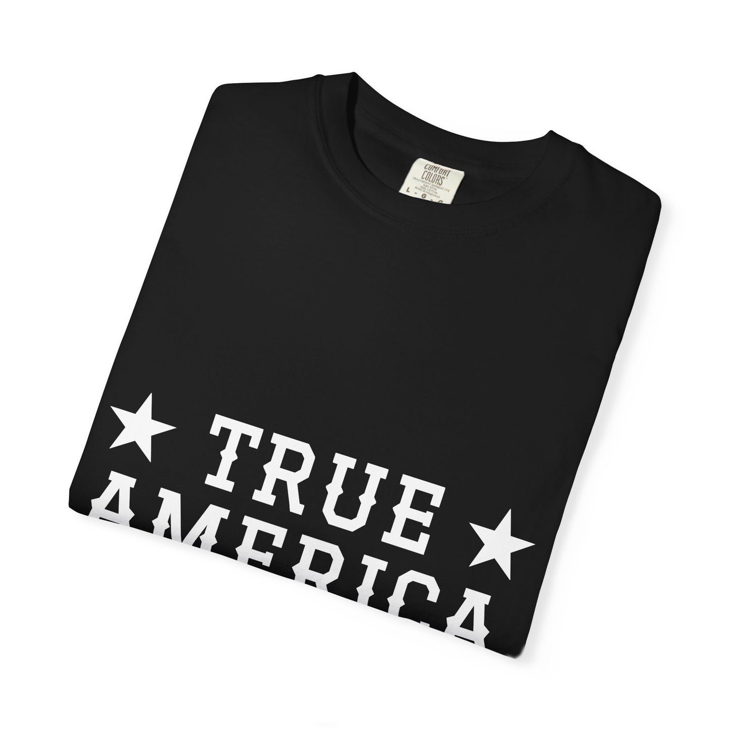 Personalized True American T-Shirt - Customized Patriotic USA Flag Shirt